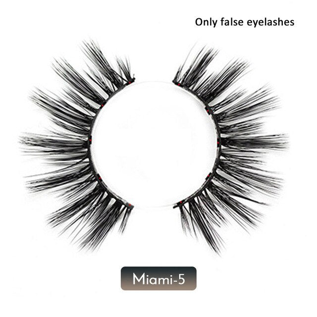Magnetic False Eyelashes No Glue Full Eye Eyelashes Extension Kit