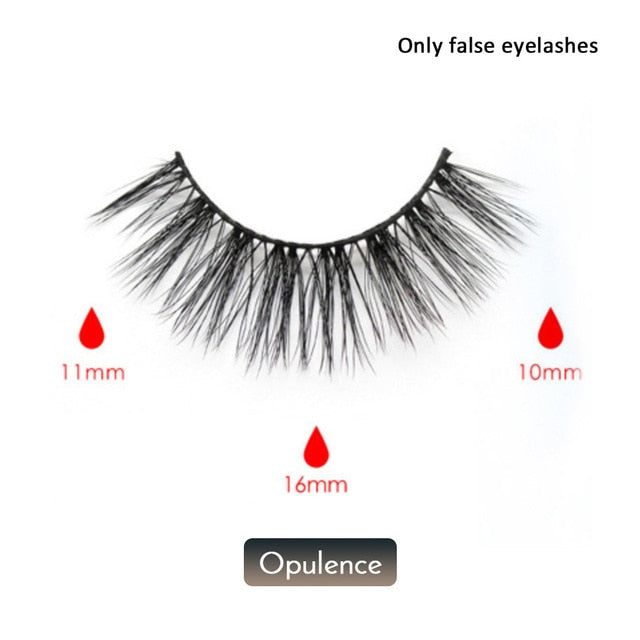 Magnetic False Eyelashes No Glue Full Eye Eyelashes Extension Kit