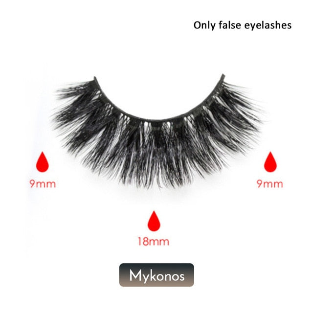 Magnetic False Eyelashes No Glue Full Eye Eyelashes Extension Kit