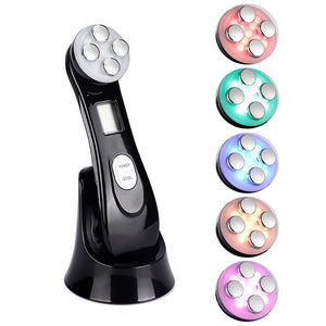 5 in 1 LED Ultrasonic Beauty Massager