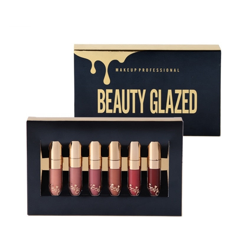 BEAUTY GLAZED Liquid Lipstick (6pcs)