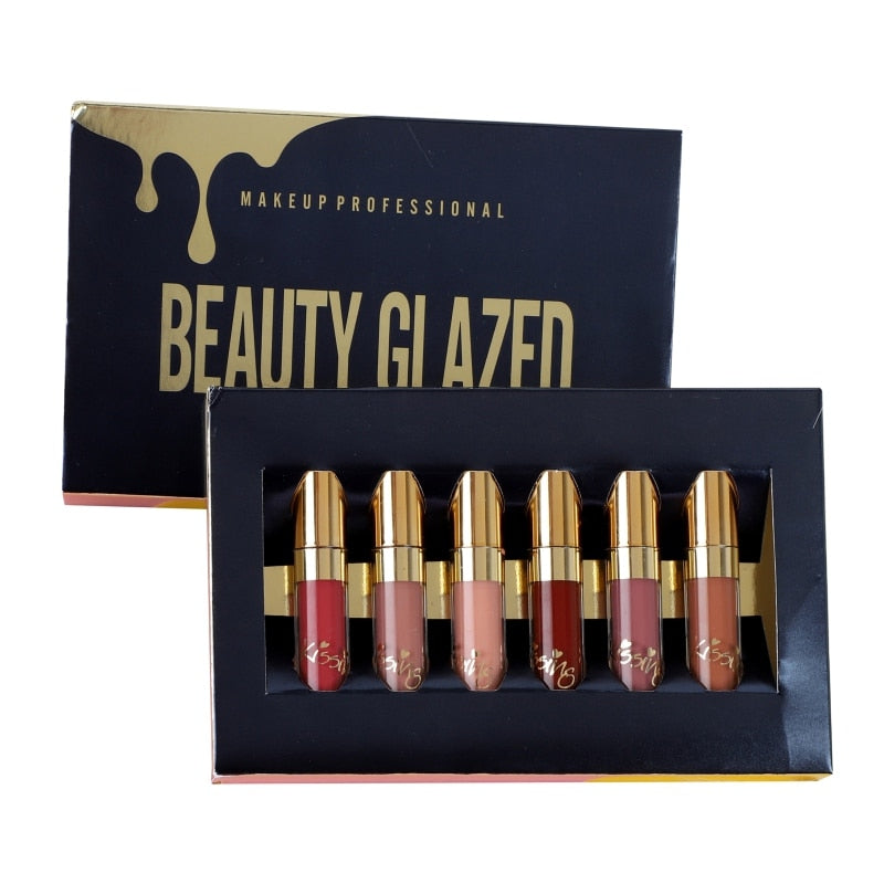 BEAUTY GLAZED Liquid Lipstick (6pcs)
